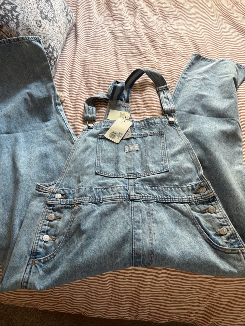 Levi's Light Blue Denim Overalls Jumpsuit